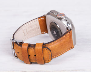 Full Grain Leather Camel Band for Apple Watch
