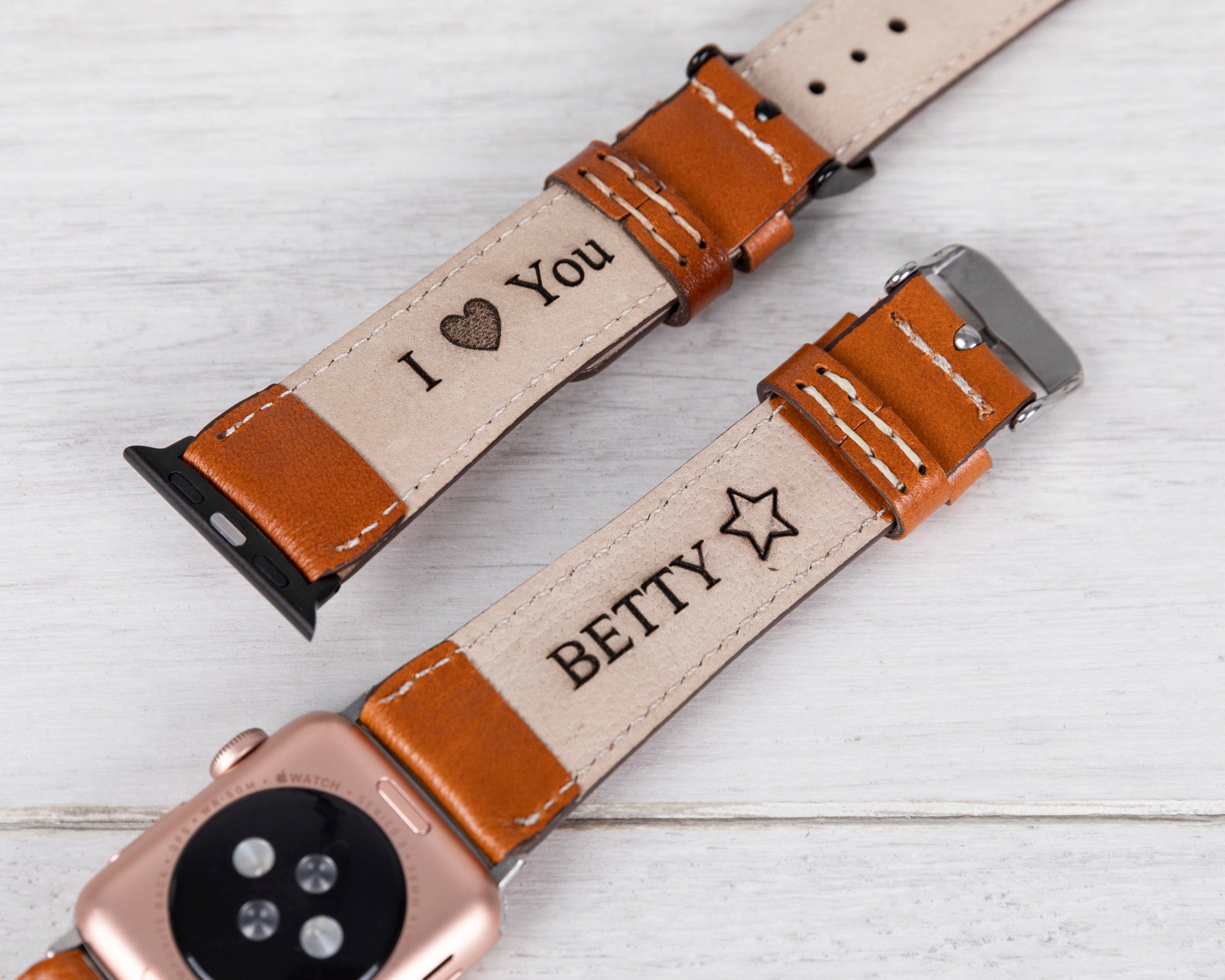 Laser engraving on leather items O2Leather