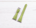 Full Grain Leather Green Slim Band for Apple Watch