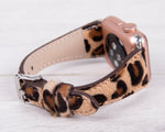 Leopard Pattern Slim Furry Leather Band for Apple Watch