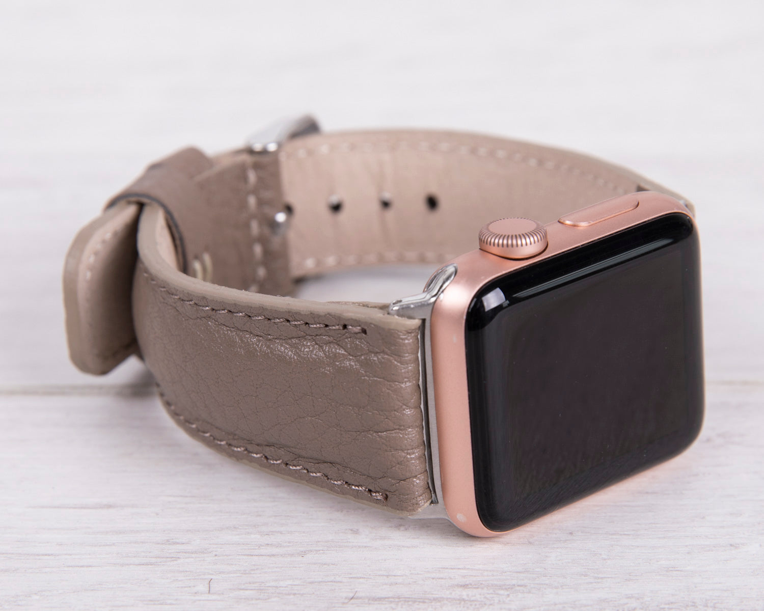 fjols Op Booth Genuine Leather Mink Color Band for Apple Watch – O2Leather
