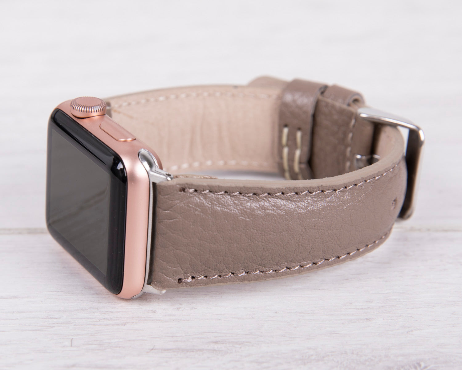 Genuine Leather Mink Color Band for Apple Watch