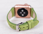 Full Grain Leather Green Slim Band for Apple Watch