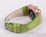 Full Grain Leather Green Slim Band for Apple Watch