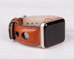Leather Tan Color Rally Band for Apple Watch