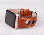 Leather Tan Color Rally Band for Apple Watch