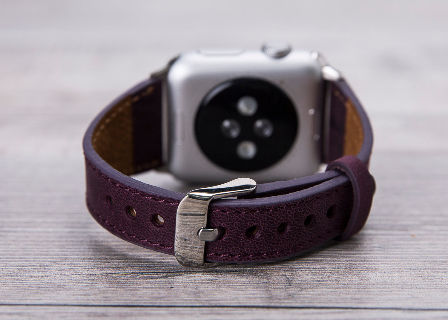 Genuine Leather Purple Slim Band for Apple Watch