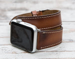 Genuine Leather Brown Double Tour for Apple Watch