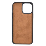 Camel Brown Leather Magnetic Case for iPhone 13 (6.1")