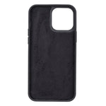 Black Leather Magnetic Case for iPhone 13 Pro (6.1")