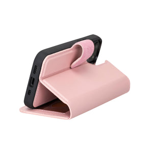 Pink Leather Magnetic Case for iPhone 13 Pro Max (6.7")