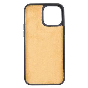 Yellow Leather Magnetic Case for iPhone 13 Pro Max (6.7")