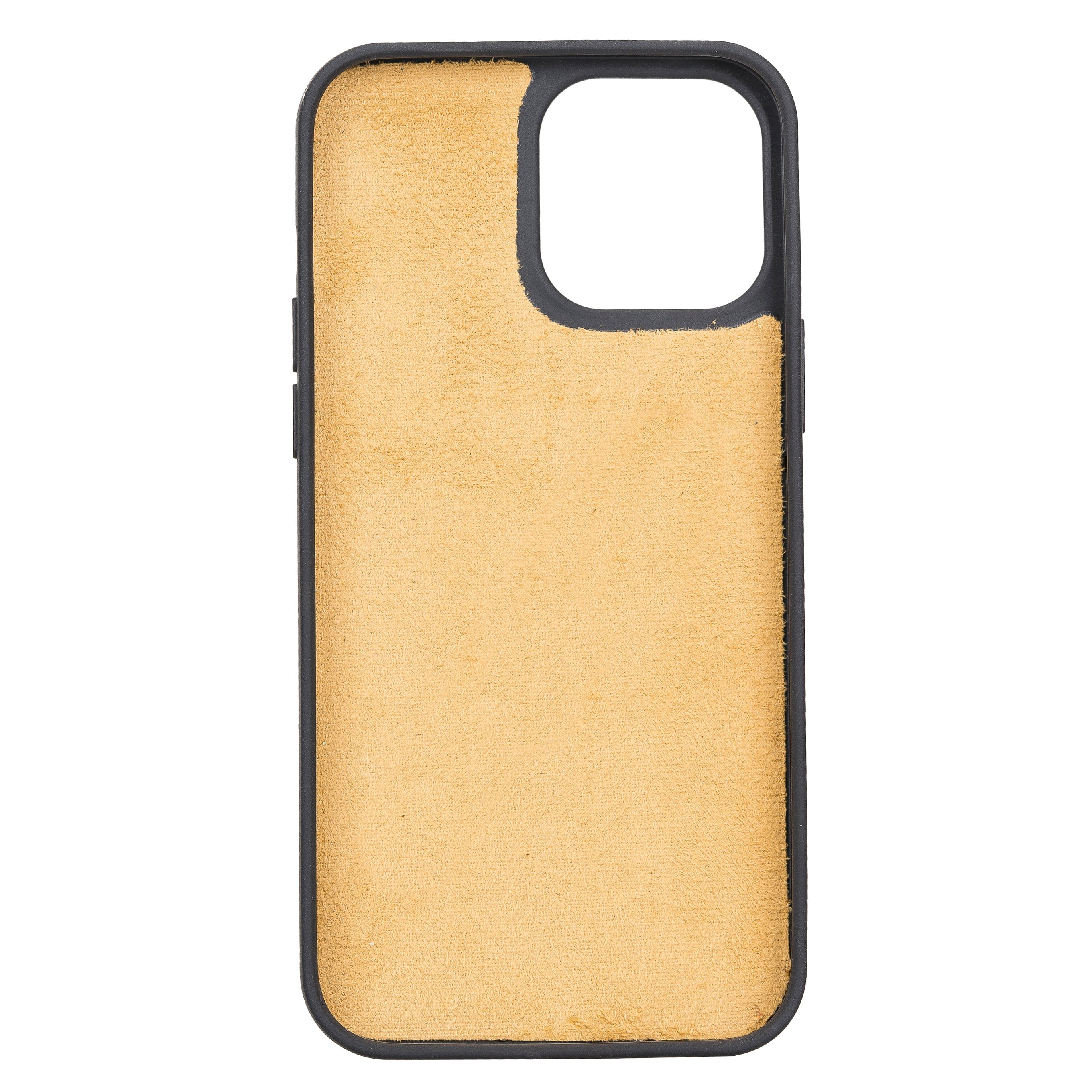 Yellow Leather Magnetic Case for iPhone 13 (6.1")