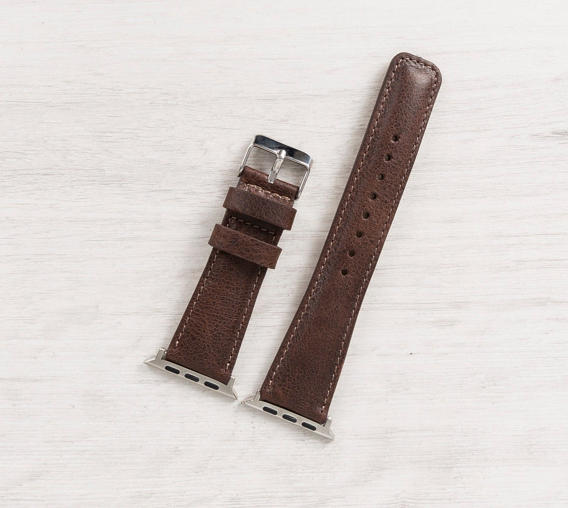 Brown Leather Band for Apple Watch