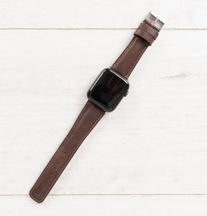 Brown Leather Band for Apple Watch