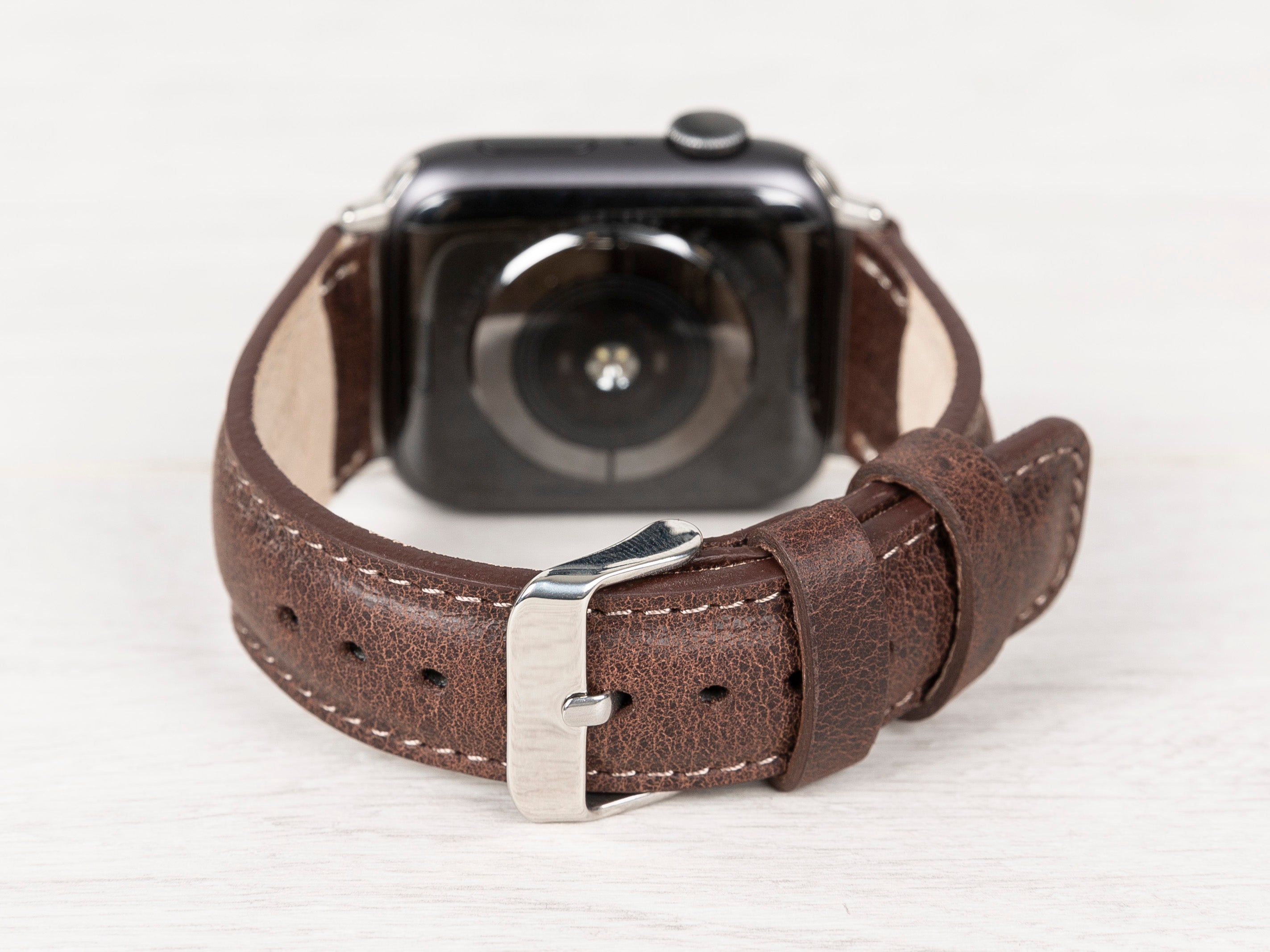 Brown Leather Band for Apple Watch