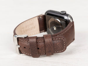 Brown Leather Band for Apple Watch
