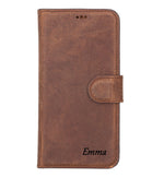 Camel Brown Leather Wallet Case for iPhone 14 PRO (6.1")