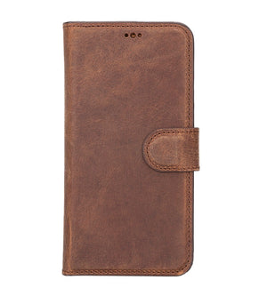 Antic Brown Leather Magnetic Case for iPhone 13 Pro Max (6.7")