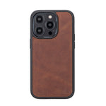 Antic Brown Leather Magnetic Case for iPhone 14 Pro (6.1")