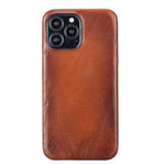 Burnished Tan Leather Magnetic Wallet Case for iPhone 14 PRO (6.1"), Prestige