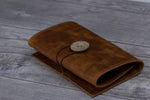 Camel Brown Leather Cable Organizer