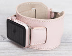 Pink Leather Apple Watch Band