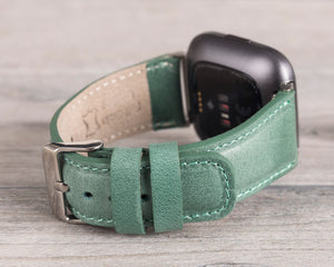 Sea Green Leather Band for Fitbit Watch