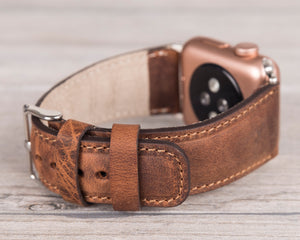 Leather Antic Brown Band for Apple Watch
