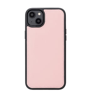 Pink Leather Magnetic Wallet Case for iPhone 14 PLUS (6.7")