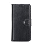 Black Leather Magnetic Wallet Case for iPhone 14 PRO (6.1")