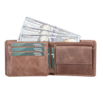 Brown Genuine Leather Classic Mens Wallet