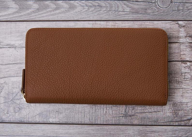 Tan Leather Womens Wallet
