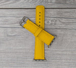 Full Grain Leather Yellow Band for Apple Watch