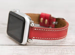 Burnished Red Slim Ferro Leather  Band for Apple Watch