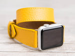 Yellow Double Tour Full Grain Leather for Apple Watch