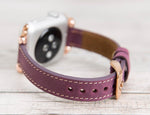 Leather Purple Slim Ferro Band for Apple Watch