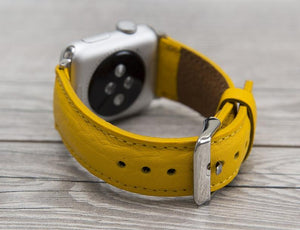 Full Grain Leather Yellow Band for Apple Watch