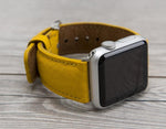 Full Grain Leather Yellow Band for Apple Watch