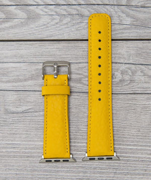 Full Grain Leather Yellow Band for Apple Watch