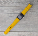 Full Grain Leather Yellow Band for Apple Watch