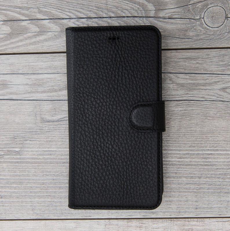 Black Leather Magnetic Case for iPhone XR/X/XS/XS Max