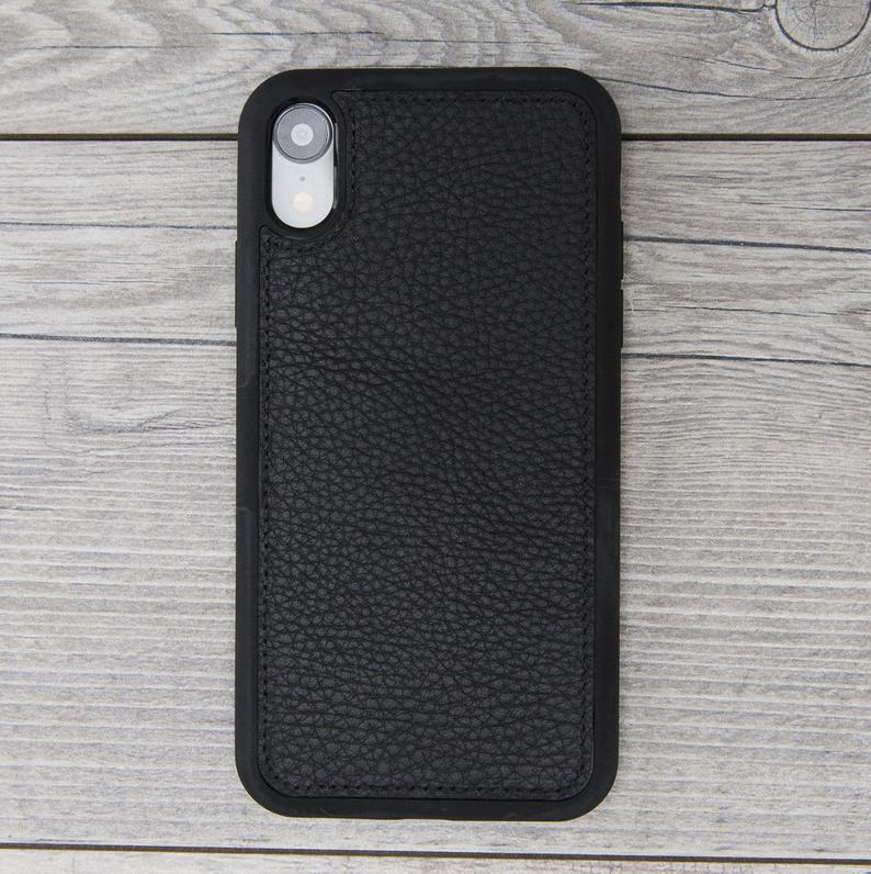 Black Leather Magnetic Case for iPhone XR/X/XS/XS Max