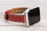 Burnished Red Slim Ferro Leather  Band for Apple Watch
