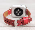 Burnished Red Slim Ferro Leather  Band for Apple Watch