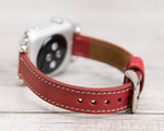 Burnished Red Slim Ferro Leather  Band for Apple Watch