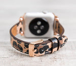 Leopard Pattern Leather Slim Band for Apple Watch