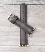 Burnished Gray Full Grain Leather Band for Apple Watch