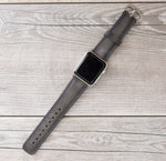 Burnished Gray Full Grain Leather Band for Apple Watch