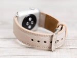 Beige Leather Band for Apple Watch